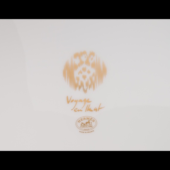 Hermes voyage en Ikat Large deep round BOWL. - Picture 4 of 8